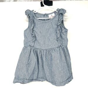 Hanna Andersson Ticking Stripe Apron Dress Size 120 US 6-7